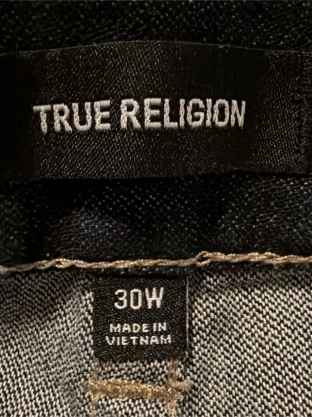 True Region Ricky No Flap Men’s Sz 32x34 (tagged 30) Dark Wash Straight